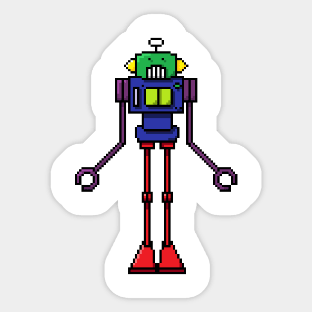 Pixel Robot 013 Sticker by Vampireslug